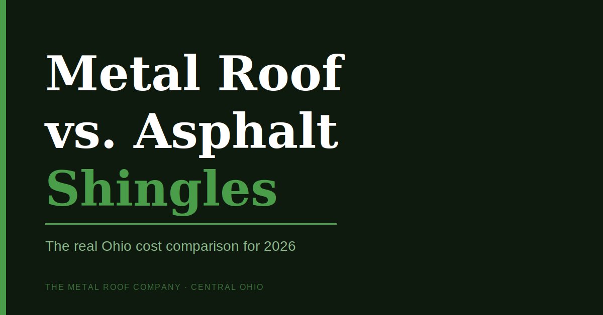 Metal Roof Vs Asphalt Shingles Ohio Featured V2