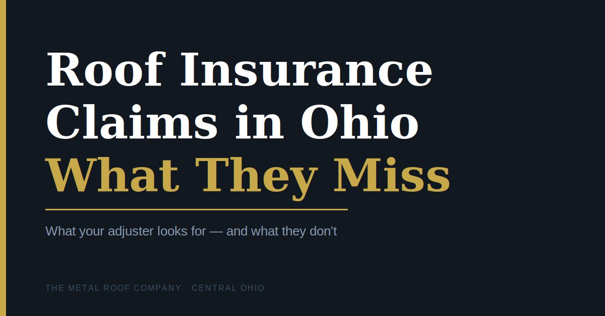 Roof Insurance Claim Ohio Adjuster Featured