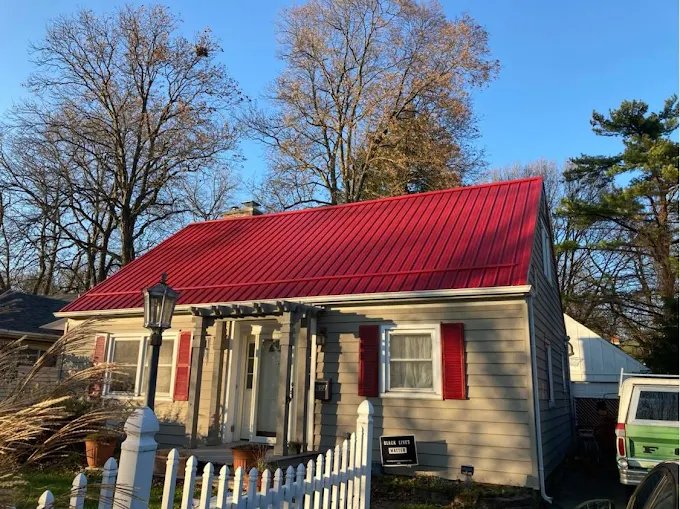 red metal roof red metal roof
